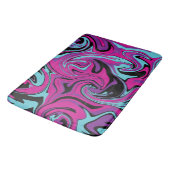 Morsen - Roze, Paars, blauw en zwart Badmat (Gekanteld)