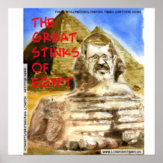 Morsi Grande Puanteur d'Égypte Affiche Drôle (Devant)