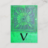 MORSTSTAR , MONOGRAM VISITEKAARTJE (Achterkant)