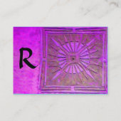 MORSTSTAR , MONOGRAM VISITEKAARTJE (Achterkant)