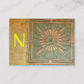 MORSTSTAR , MONOGRAM VISITEKAARTJE (Achterkant)