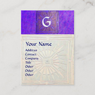 MORSTSTAR , MONOGRAM VISITEKAARTJE