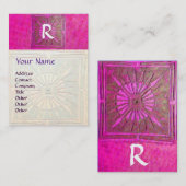 MORSTSTAR , MONOGRAM VISITEKAARTJE (Voorkant / Achterkant)