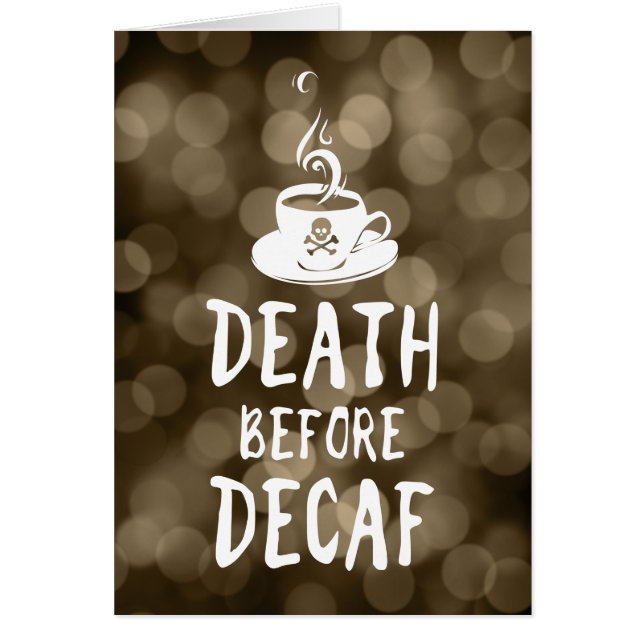 mort avant café décaf (Devant)