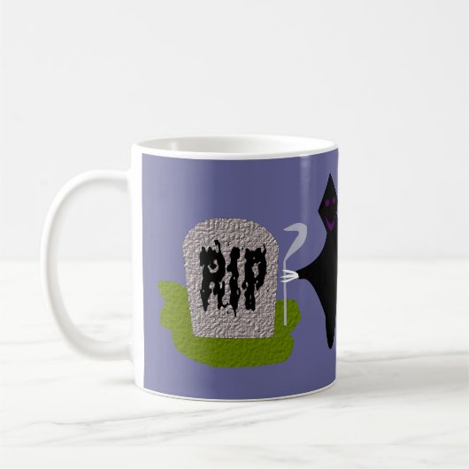 Mort dans le cimetière Mug d'Halloween (Gauche)