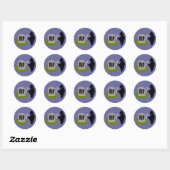 Mort dans le cimetière Stickers Halloween (Feuille)