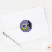 Mort dans le cimetière Stickers Halloween (Enveloppe)