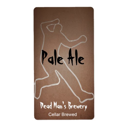 Mort Homme Maison Fabriqué Bière Étiquettes (Devant)