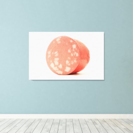 Mortadella Canvas Afdruk (Insitu (Houten vloer))