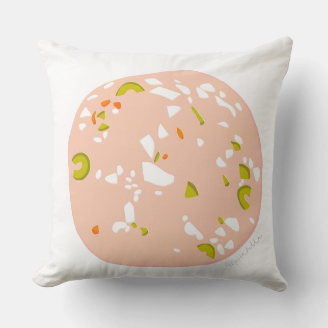 Mortadella Throw Cushion Kussen (Voorkant)