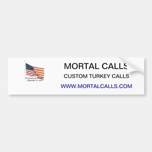 Mortal Calls Bumpersticker (Voorkant)