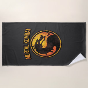 Mortal Kombat Vintage T-shirt — Small Fit Y2K Retr Strandlaken