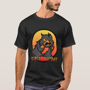 Mortal Wombat Australian Animal Gamer T-shirt