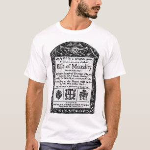 Mortaliteitsrekeningen 1665 t-shirt