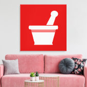 Mortar en Pestle Canvas Afdruk (Insitu (Woonkamer))