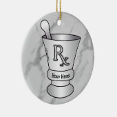 Mortar en Pestle Keramisch Ornament (Rechts)