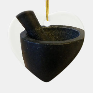 Mortar en Pestle Keramisch Ornament