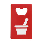 Mortar en Pestle Kredietkaart Flessenopener (Achterkant)