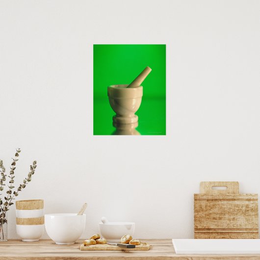 Mortar en pestle poster (Keuken)
