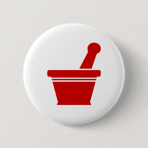 Mortar en Pestle Ronde Button 5,7 Cm