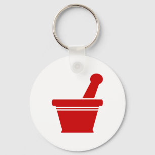 Mortar en Pestle Sleutelhanger