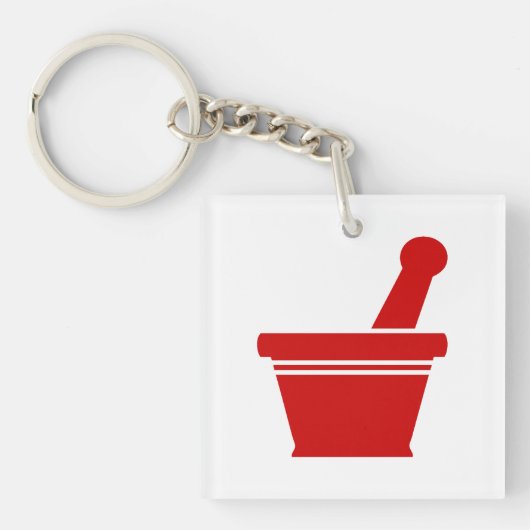 Mortar en Pestle Sleutelhanger (Voorkant)