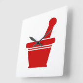 Mortar en Pestle Vierkante Klok (Hoek)