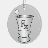 Mortar Pestle Keramisch Ornament (Links)