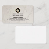 Mortar stamper kruidengeneeskunde homeopathie visitekaartje (Voorkant / Achterkant)