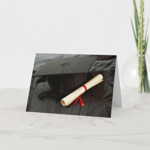 Mortarboard, Diploma, Gown Afstuderen Kaart