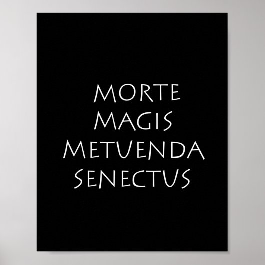 Morte magis metuenda senectus poster (Voorkant)