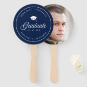 Mortelbord Script Bewerkbare Kleur Afgestudeerde F Handwaaier (Voorkant en achterkant)