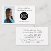 Mortgage Broker Afbeelding Moderne Visitekaartjes (Voorkant / Achterkant)