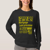 MORTGAGE LOAN PROCESSOR SOLVE PROBLEMS T-SHIRT (Voorkant)