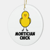 Mortician Chick Keramisch Ornament (Links)
