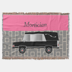 Mortician Woven Blanket Pink Deken