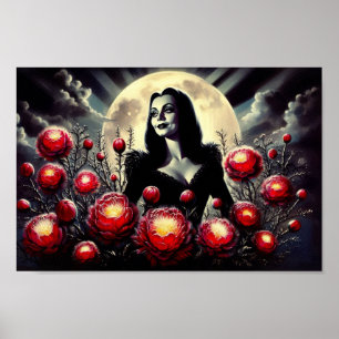 Morticias Garden poster print