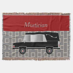 Morticien Woven Blanket Red Deken
