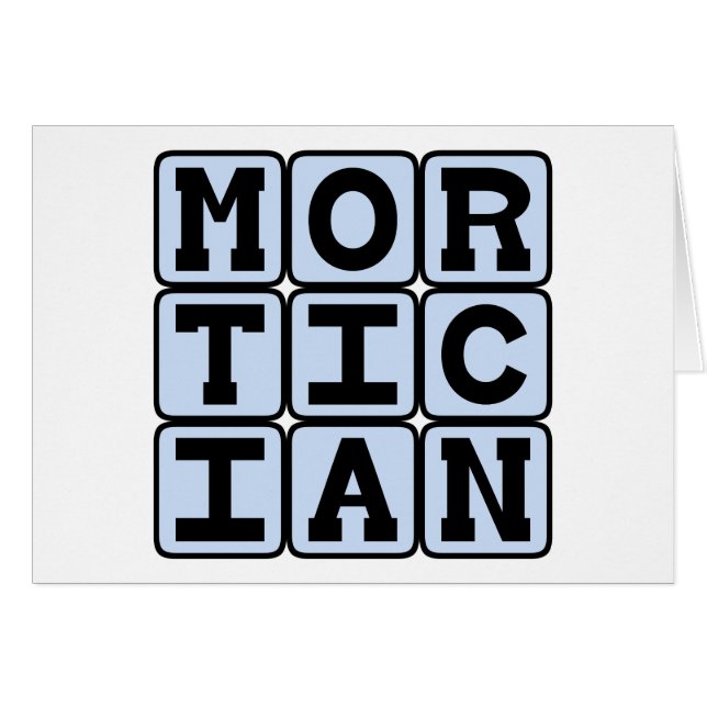 Morticius, Funeral Director (Voorkant Horizontaal)
