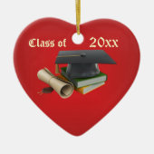 Mortier d'obtention du diplôme et ornement de (Devant)