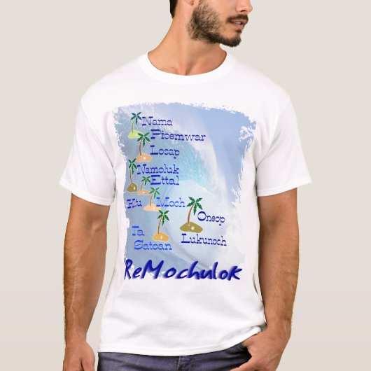 Mortlock Islands Map T-shirt (Voorkant)