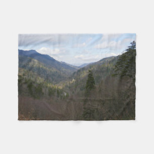 Morton Overlook in Great Smoky Mountains Fleece Deken