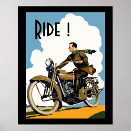  mortorfiets - Ride! Poster