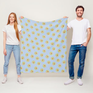 Morty Flower Pattern Fleece Deken