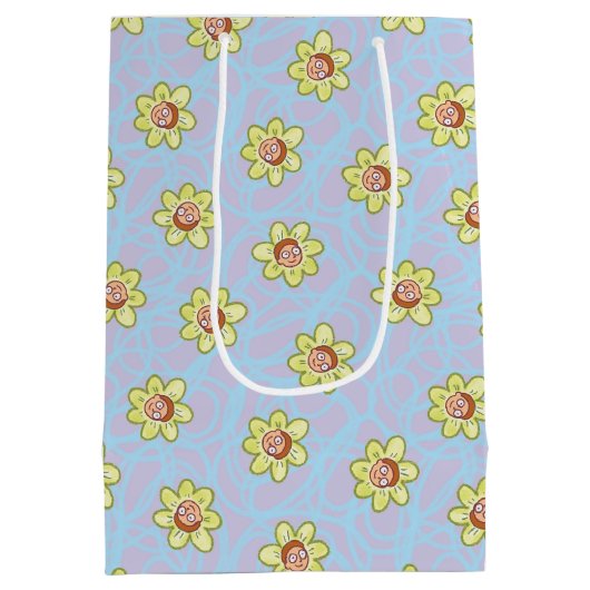 Morty Flower Pattern Medium Cadeauzakje (Achterkant)