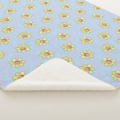 Morty Flower Pattern Sherpa Deken (3/4)