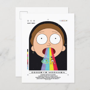 Morty Goodbye Moonmen citaat Grafisch Briefkaart