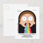 Morty Goodbye Moonmen citaat Grafisch Briefkaart (Voorkant / Achterkant)