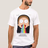 Morty Goodbye Moonmen citaat Grafisch T-shirt (Voorkant)