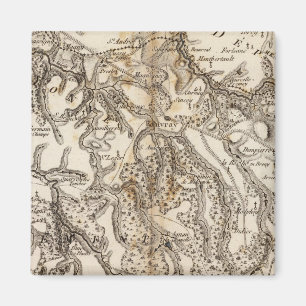 Morvan Atlas Map Magneet